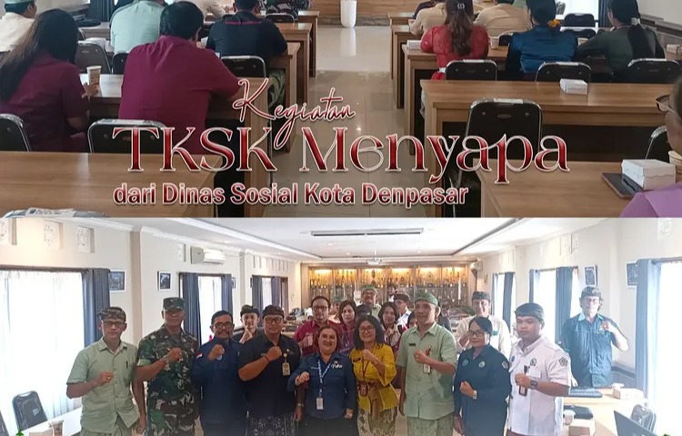 Kegiatan TKSK Menyapa di Desa Kesiman Kertalangu